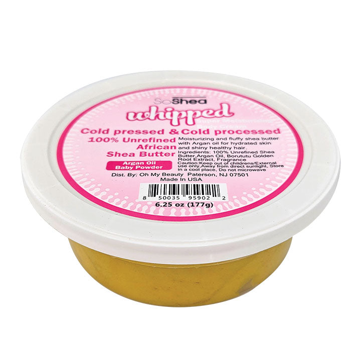SOSHEA Whipped Shea Butter Baby Powder - Argan Oil