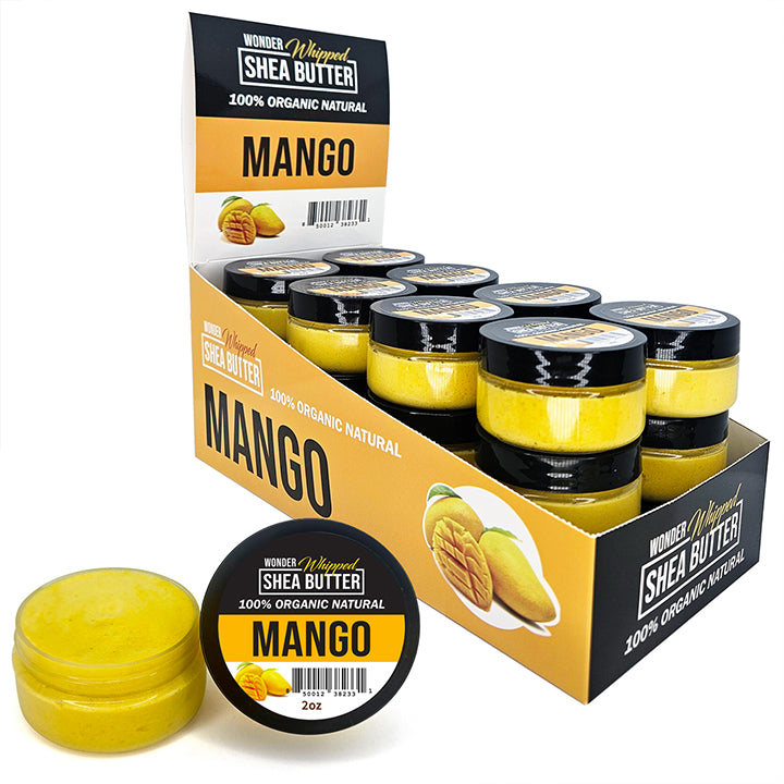 WONDERLOC Natural Whipped Shea Butter - Mango (24pk / 2oz)