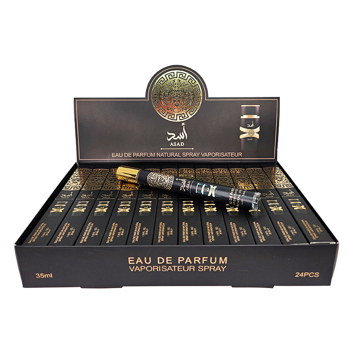 LATTAFA ASAD Perfume Stick Spray (Black) (24pcs/pk)