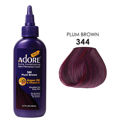ADORE PLUS COLOR # 344 - Plum Brown 