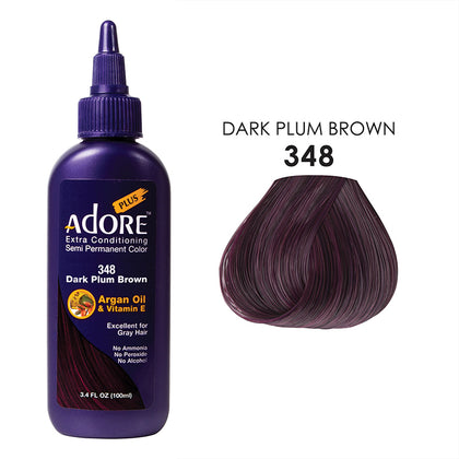 ADORE PLUS COLOR # 348 - Dark Plum Brown 