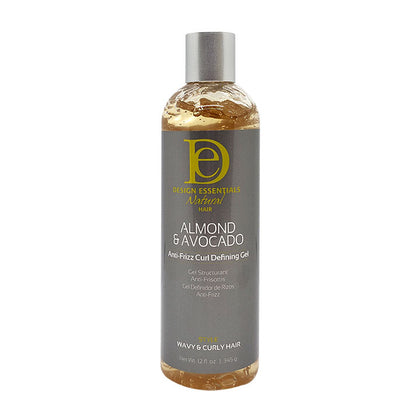 DESIGN Natural Alm & Avoc Anti Frizz Curl Defining Gel