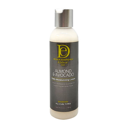 DESIGN Natural Alm & Avoc Daily Moisturizing Lotion 6oz