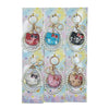 Fashion Keychain Pack - Cat w/ Pearl Strap (12pcs) | Item# 2725-5 (Assorted Colors)