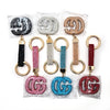 Fashion Keychain Pack - Luxury Letter (12pcs) | Item# 2725-17 (Assorted Colors)