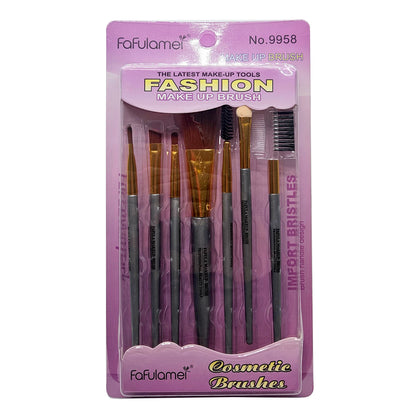 Make-Up Brush Set B - Purple (12 SET)