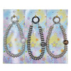 Fashion Keychain Pack - Rhinestone Stone Strap (12pcs) | Item# 2725-3 (Assorted Colors)