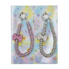 Fashion Keychain Pack - Rhinestone Ribbon Strap (12pcs) | Item# 2725-1 (Assorted Colors)