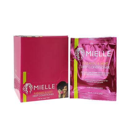 MIELLE Display Pack Babassu Oil Deep Conditioner (12Pk)