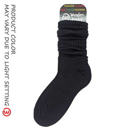 WONDER SOCKS SLOUCH - BLACK