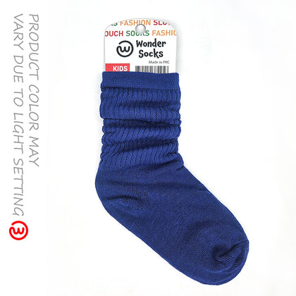 WONDER SOCKS SLOUCH Kids - SPEARING BLUE