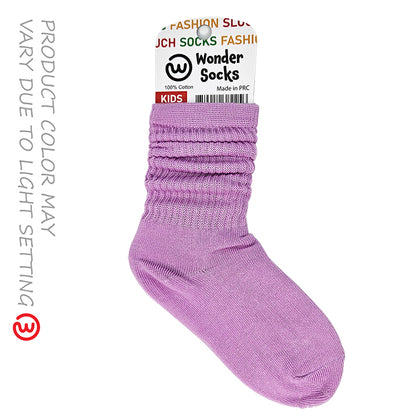 WONDER SOCKS SLOUCH Kids - VIOLET HEART