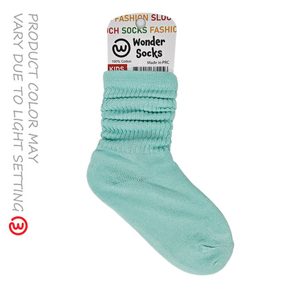 WONDER SOCKS SLOUCH Kids - TIFFANY GREEN