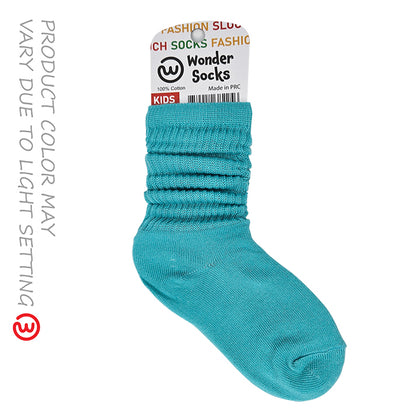 WONDER SOCKS SLOUCH Kids - CARRIBEAN BLUE