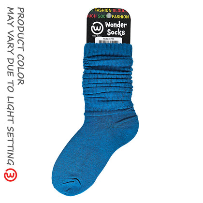 WONDER SOCKS SLOUCH - SPEARING BLUE