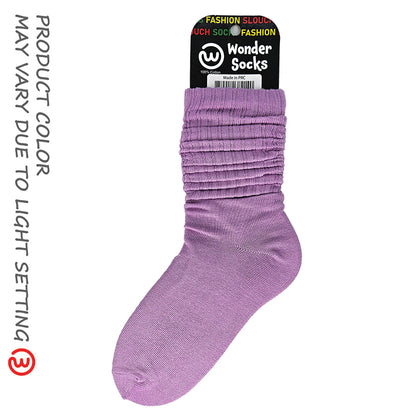 WONDER SOCKS SLOUCH - VIOLET HEART