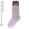 WONDER SOCKS SLOUCH - PASTEL VIOLET