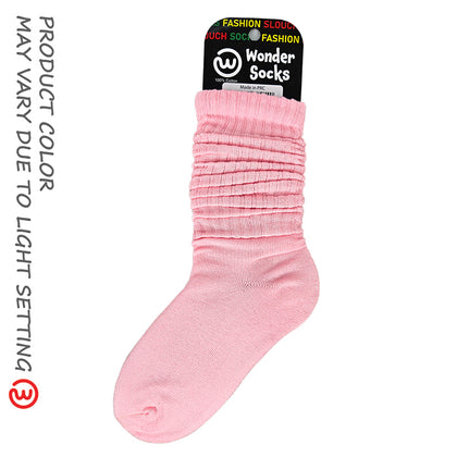 WONDER SOCKS SLOUCH - PASTEL PINK