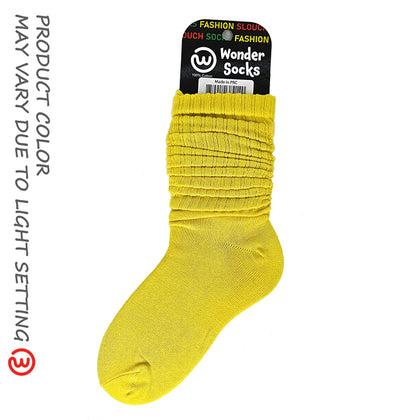 WONDER SOCKS SLOUCH - MAYER LEMON