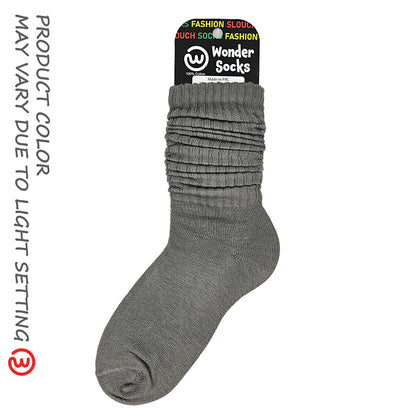 WONDER SOCKS SLOUCH - DARKEST GRAY