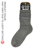 WONDER SOCKS SLOUCH - DARKEST GRAY