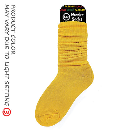 WONDER SOCKS SLOUCH - CANARY YELLOW