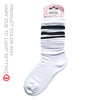 WONDER SOCKS STRIPED - White & Black Line
