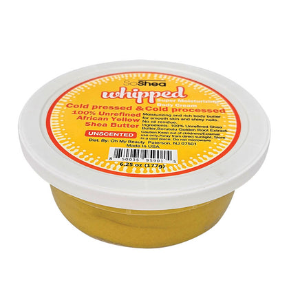 SOSHEA Whipped Shea Butter Unscented Yellow - Original
