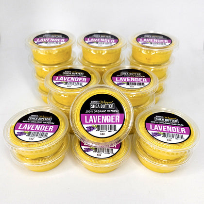 WONDERLOC Natural Whipped Shea Butter - Lavender (24pk / 1oz)