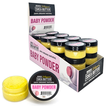 WONDERLOC Natural Whipped Shea Butter - Baby Powder (24pk / 2oz)