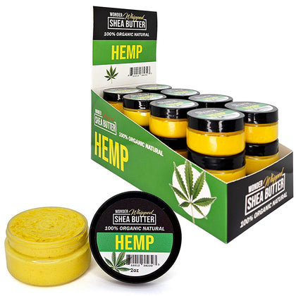 WONDERLOC Natural Whipped Shea Butter - Hemp (24pk / 2oz)